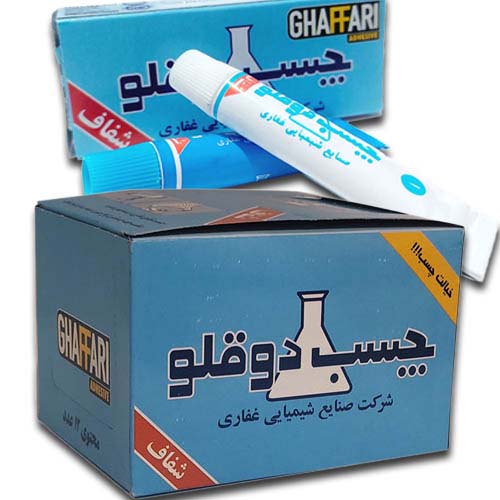چسب همه کاره دوقلو شفاف غفاری